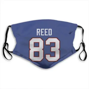 Andre Reed Buffalo Bills Royal Blue Washable & Reusable Face Mask