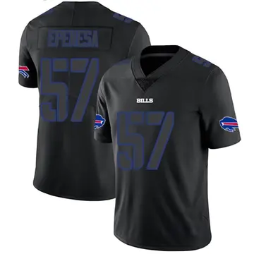 Men's AJ Epenesa Buffalo Bills Limited Black Impact Jersey