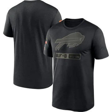 Men's Buffalo Bills Black 2020 Salute to Service Team Logo Performance T-Shirt