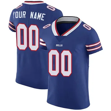 Men's Custom Buffalo Bills Elite Royal Blue Team Color Vapor Untouchable Jersey