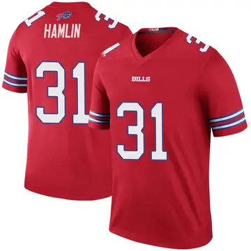 Men's Damar Hamlin Buffalo Bills Legend Red Color Rush Jersey