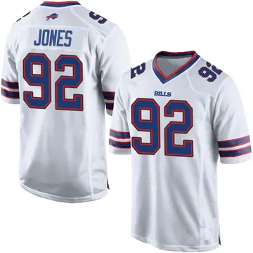 Men's DaQuan Jones Buffalo Bills Game White Jersey