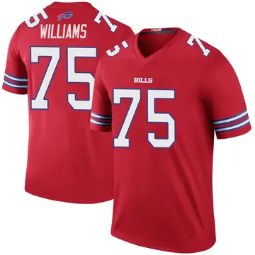 Men's Daryl Williams Buffalo Bills Legend Red Color Rush Jersey