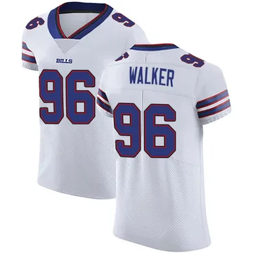 Men's Deone Walker Buffalo Bills Elite White Vapor Untouchable Jersey