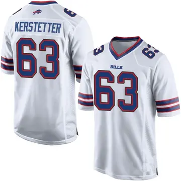 Men's Derek Kerstetter Buffalo Bills Game White Jersey