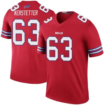 Men's Derek Kerstetter Buffalo Bills Legend Red Color Rush Jersey
