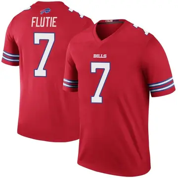 Men's Doug Flutie Buffalo Bills Legend Red Color Rush Jersey
