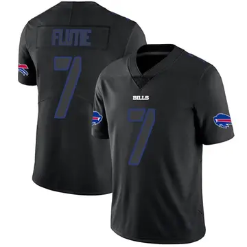 Men's Doug Flutie Buffalo Bills Limited Black Impact Jersey