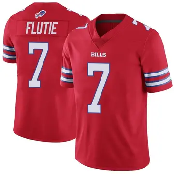 Men's Doug Flutie Buffalo Bills Limited Red Color Rush Vapor Untouchable Jersey