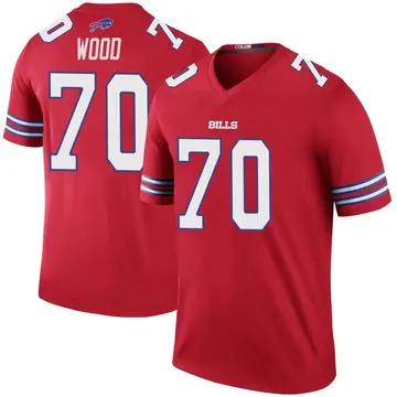 Men's Eric Wood Buffalo Bills Legend Red Color Rush Jersey