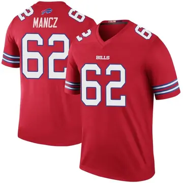 Men's Greg Mancz Buffalo Bills Legend Red Color Rush Jersey
