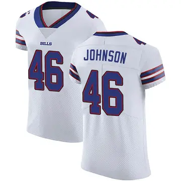 Men's Jaquan Johnson Buffalo Bills Elite White Vapor Untouchable Jersey