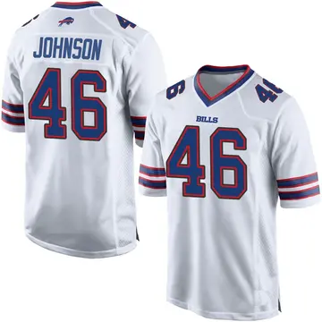Men's Jaquan Johnson Buffalo Bills Game White Jersey