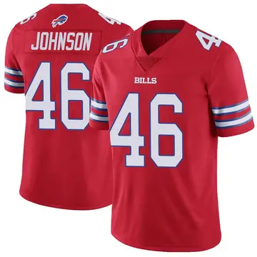 Men's Jaquan Johnson Buffalo Bills Limited Red Color Rush Vapor Untouchable Jersey