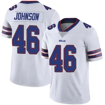 Men's Jaquan Johnson Buffalo Bills Limited White Color Rush Vapor Untouchable Jersey