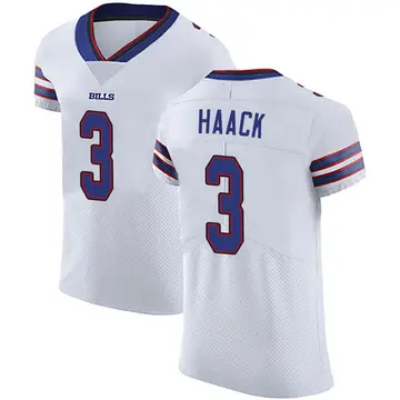 Men's Matt Haack Buffalo Bills Elite White Vapor Untouchable Jersey