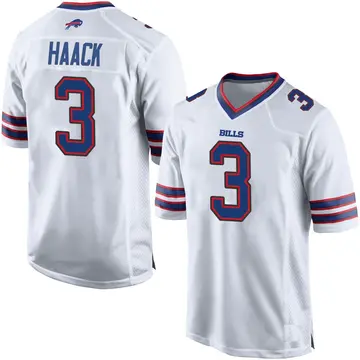 Men's Matt Haack Buffalo Bills Game White Jersey