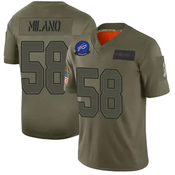 Men's Matt Milano Buffalo Bills Limited Camo 2019 Salute to Service Jersey