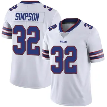 Men's O. J. Simpson Buffalo Bills Limited White Color Rush Vapor Untouchable Jersey