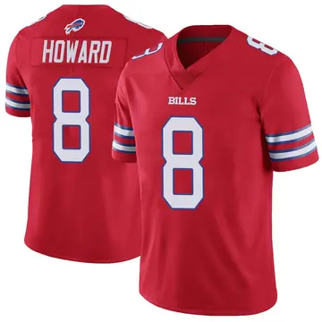 Men's O.J. Howard Buffalo Bills Limited Red Color Rush Vapor Untouchable Jersey