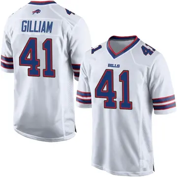 Men's Reggie Gilliam Buffalo Bills Game White Jersey