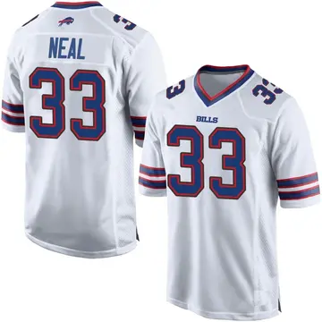 Men's Siran Neal Buffalo Bills Game White Jersey