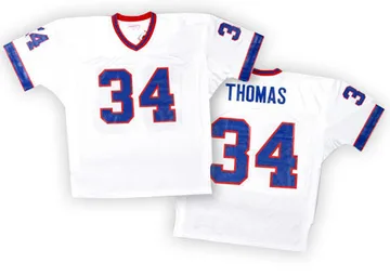 Men's Thurman Thomas Buffalo Bills Authentic White Throwback Jersey