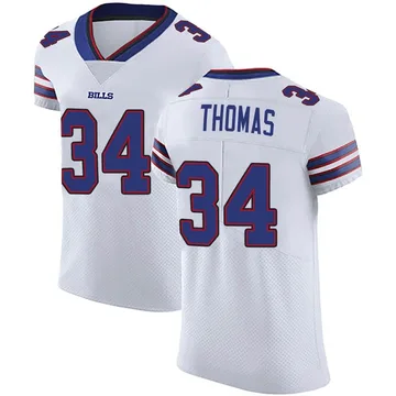 Men's Thurman Thomas Buffalo Bills Elite White Vapor Untouchable Jersey