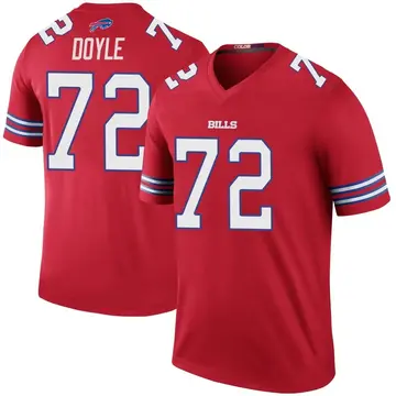 Men's Tommy Doyle Buffalo Bills Legend Red Color Rush Jersey