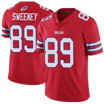 Men's Tommy Sweeney Buffalo Bills Limited Red Color Rush Vapor Untouchable Jersey