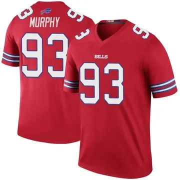 Men's Trent Murphy Buffalo Bills Legend Red Color Rush Jersey