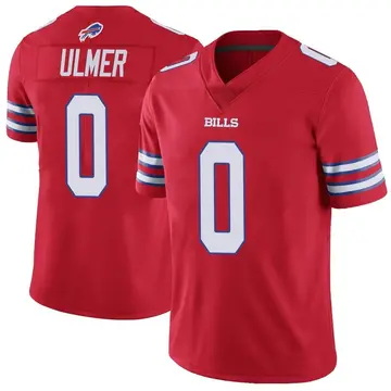 Men's Will Ulmer Buffalo Bills Limited Red Color Rush Vapor Untouchable Jersey
