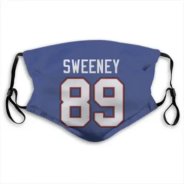 Tommy Sweeney Buffalo Bills Royal Blue Washable & Reusable Face Mask