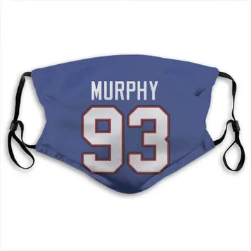 Trent Murphy Buffalo Bills Royal Blue Washable & Reusable Face Mask