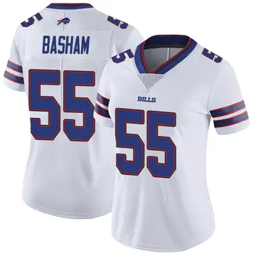 Women's Boogie Basham Buffalo Bills Limited White Color Rush Vapor Untouchable Jersey