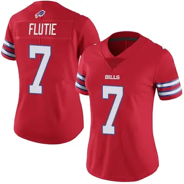 Women's Doug Flutie Buffalo Bills Limited Red Color Rush Vapor Untouchable Jersey