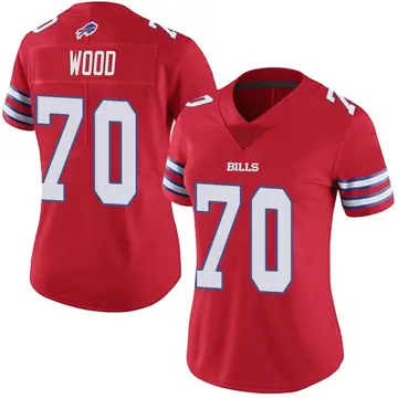 Women's Eric Wood Buffalo Bills Limited Red Color Rush Vapor Untouchable Jersey