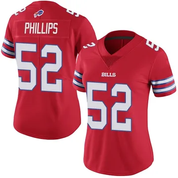 Women's Jordan Phillips Buffalo Bills Limited Red Color Rush Vapor Untouchable Jersey