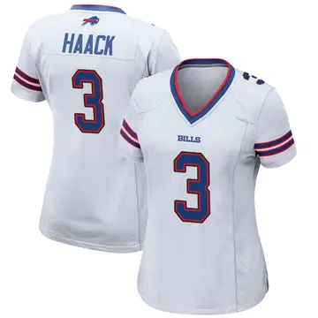 Women's Matt Haack Buffalo Bills Game White Jersey