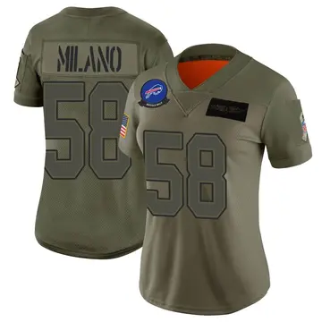 Women's Matt Milano Buffalo Bills Limited Camo 2019 Salute to Service Jersey