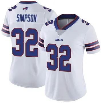 Women's O. J. Simpson Buffalo Bills Limited White Color Rush Vapor Untouchable Jersey