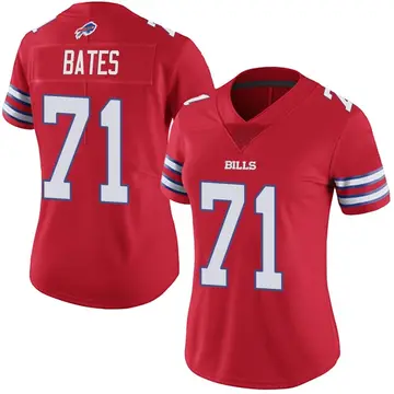 Women's Ryan Bates Buffalo Bills Limited Red Color Rush Vapor Untouchable Jersey