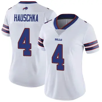 Women's Stephen Hauschka Buffalo Bills Limited White Color Rush Vapor Untouchable Jersey