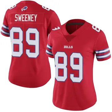 Women's Tommy Sweeney Buffalo Bills Limited Red Color Rush Vapor Untouchable Jersey