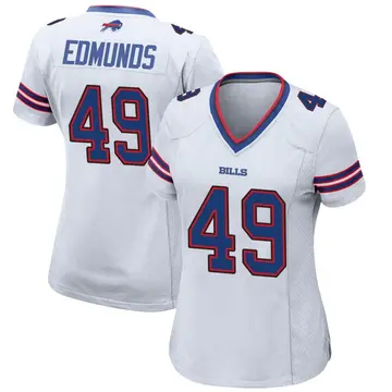 SCHUANG Tremaine Edmunds 49# American Football Jersey Embroidered Comfort Training T-shirt Short Sleeve Tops Buffalo Bills #49 Mens Rugby Jersey 