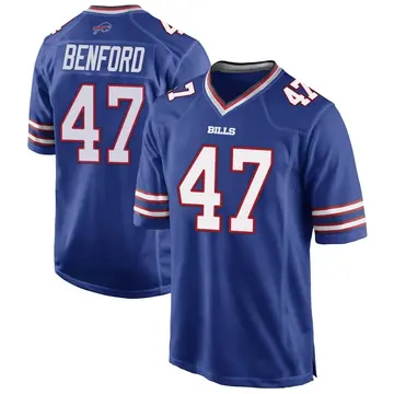 Youth Christian Benford Buffalo Bills Game Royal Blue Team Color Jersey
