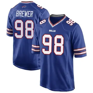 Youth C.J. Brewer Buffalo Bills Game Royal Blue Team Color Jersey