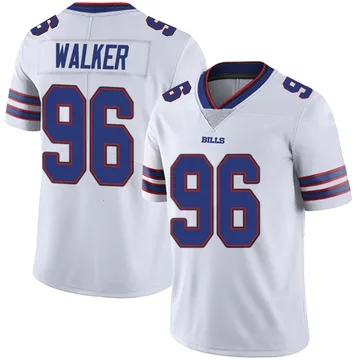 Youth Deone Walker Buffalo Bills Limited White Color Rush Vapor Untouchable Jersey