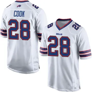 Youth James Cook Buffalo Bills Game White Jersey
