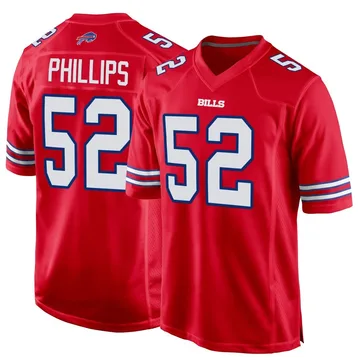 Youth Jordan Phillips Buffalo Bills Game Red Alternate Jersey